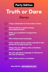 Some of them are serious, and others are downright hysterical. Truth Or Dare Questions Party Edition Truth Or Dare Questions Truth And Dare Dare Questions