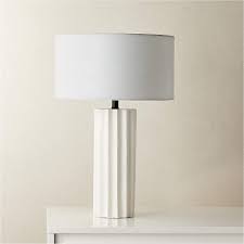 By adesso (1) 74.8 in. Scallop White Concrete Table Lamp Reviews Cb2