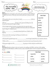 3rd Grade Suffixes Resources Education Com