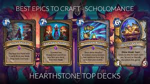 Log into hearthstone and complete the tutorial and the starter quest line. Hearthstone Top Decks Twitterren We Ve Just Updated Our Epic Crafting Guide For The Scholomance Academy Meta If You Want To Know Which Epics Are Best To Get Right Now Be Sure To