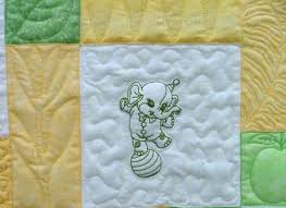 Soft, pastel flannels give this quilt a calming feel. Baby Animals Children Quilt Advanced Embroidery Designs