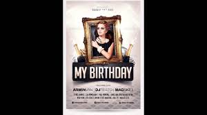 Everything in the psd file is well grouped and organized. Birthday Party Invitation Flyer Free Photoshop Template Youtube