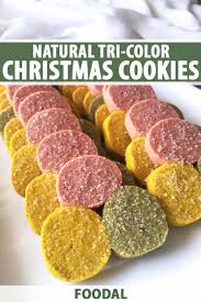 Find images of christmas cookies. Natural Tri Color Christmas Cookies Recipe Foodal