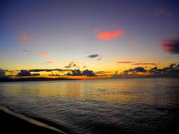 Sunset Anse Du Souffleur Port Louis Guadeloupe Guadeloupe Caraibes Ile