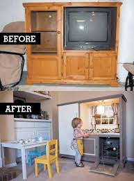 Diy The Best Play Kitchen Ever Diy Play Kitchen Kids Play Kitchen Entertainment Center Furniture