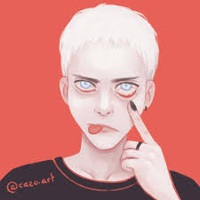 Wondering which one is better The first one is my original which I haven't  changed since I started playing and the second one is based off a selfie  (between the pictures) the