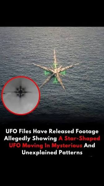 Star-shaped" UFO spotted in newly released video 👀