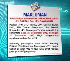 Maybe you would like to learn more about one of these? Makluman Penutupan Jabatan Pendaftaran Negara Malaysia Facebook