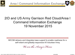 2id And Us Army Garrison Red Cloud Area I Command