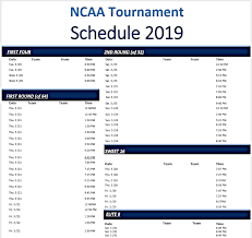 The march madness complete schedule for ncaa tournament 2022 with final four and ncaa national championship game, start time, date, location, tv channel, the march madness bracket is available here. 2016 Ncaa Tournament Schedule Interbasket