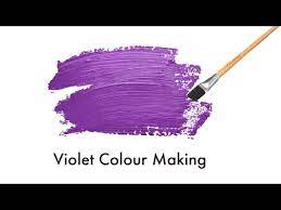 Violet Colour Making How To Make