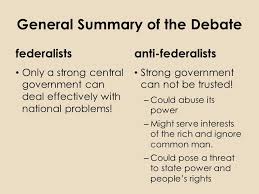 Ratifying The Constitution Federalists Vs Antifederalists