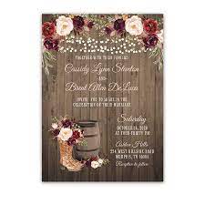 Western Wedding Invitations Western Wedding Invitation Cowgirl Boots Rustic Wine Blush Floral Regiosfera Com Western Wedding Invitations Wedding Invitations Rustic Country Country Wedding Invitations