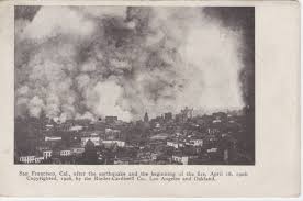 Cable cars abruptly stopped, city hall crumbled, and the palace hotel's glass roof. San Francisco Apres Le Tremblement De Terre Et L Incendie Du 18 Avril 1906 San Francisco Californie Carte Postale Ancienne Et Vue D Hier Et Aujourd Hui Geneanet