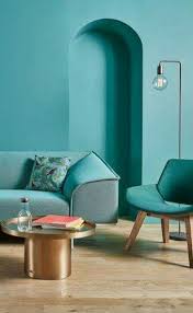 Maison A Vivre Magazine Living Room Turquoise Home Wall Colour Turquoise Wall Colors