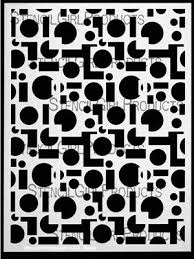 Squares And Dots 9 Stencil Lizzie Mayne Stencilgirl Products Stencils Stencil Printing Stencil Patterns