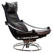 1970s Artistic Leather Swivel Relax Chair By Ake Fribytter For Nelo Sweden Relaxing Chair Leather Swivel Chair Leather Lounge Chair