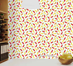 Free returns high quality printing fast shipping Yellow Orange Vegetables And Peppers Wallpaper Tenstickers