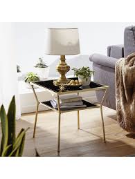 Couchtisch gold wohnzimmertisch sofatisch kaffeetisch loungetisch beistelltisch. Finebuy Couchtisch Glas Schwarz Gold In 2 Grossen Metallgestell Wohnzimmertisch Beistelltisch Glastisch Klingel