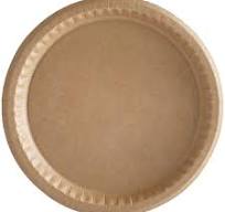 Solut 20020 10 1/4" Coated Kraft Oven Safe Paper Plate - 400/Case