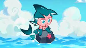 Sorbet shark cookie shark form