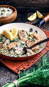 Salmon In A Creamy Herb Sauce Recipe Recipes Healthy Recipes Seafood Recipes