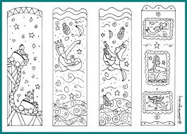 Mermaid coloring page from mermaid category. Mermaid Bookmarks Diy Cute Printable Coloring Page
