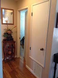 Get free shipping on qualified trimmable interior doors or buy online pick up in store today in the doors & windows department. Custom Sized Door For Furnace Closet Transforms The Space