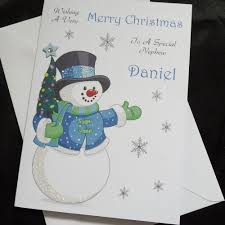 Believe in christmas holiday card. Handmade Personalised Christmas Card Perfect For Kids Grandson Granddaughter Etc