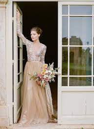 Champagne Wedding Gown Beach Wedding Guest Dress Wedding Dresses Lace Vintage Inspired Wedding Dresses
