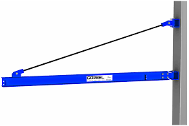 6 x 3 x 1/4 fibergrate dynaform ® beam. Gorbel Wall Bracket I Beam Jib Crane 10 000 Lbs Span 24 Ft