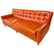 Select general mid century modern colors like red, orange, yellow or more stops. Mid Century Modern Orange Tufted Chesterfield Sofa At 1stdibs