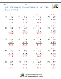 You will receive a pdf file with a clickable link to google slides. 2 Digit Addition Worksheets