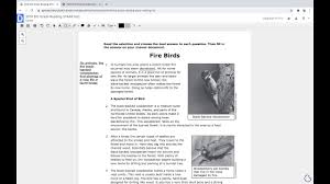 Cds (ii) 2019, english answer key with brief explanation. 2019 6th Grade Reading Staar Test Part 2 Fire Birds Youtube