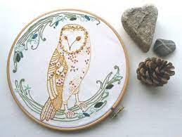 Download Barn Owl Embroidery Pattern Pdf Diy Wall Art Needle Work Etsy In 2021 Owl Embroidery Owl Embroidery Pattern Embroidery Wall Art