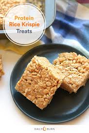 Protein Rice Krispies Treats Recipe Rice Krispy Treats Recipe Protein Rice Crispy Treats Protein Powder Recipes