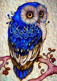Paintings Of Owls At Night Cerca Con Google Owl Painting Owl Artwork Bird Art