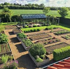 Neat Boxes And Green House Chicken Coop At The End Garden Layout Vegetable Garden Design Vegetable Garden Planner