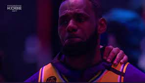 Rest in peace kobe bryant #ripkobe Photo Lebron James Crying Over Kobe Bryant