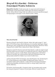 Kartini was born in a noble family so she earned r.a (raden ajeng) in front of her name. Doc A Kartini Pahlawan Emansipasi Wanita Indonesia Apriadi Pardosi Academia Edu