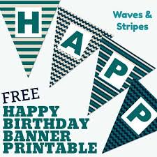 They are funny, silly, apt and truly artistic. Free Happy Birthday Banner Printable 16 Unique Banners For Your Party Parties Made Personal
