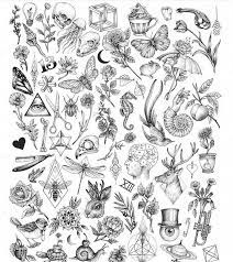 Pretty Tattoo Filler Cute Little Tattoos Flash Sheets