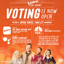 Nick jonas joins coaches kelly, john and blake for season 20. The Voice Don T Forget To Vote For Your Favorites Facebook