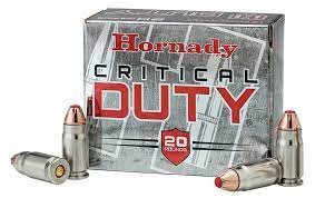 Hornady 90236 Critical Duty 9mm Luger 135 Gr FlexLock 25 Box | Green Acres Sporting Goods