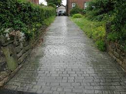 Maybe you would like to learn more about one of these? Pin By Louise Swelstad On Landscaping Concrete Driveways Stamped Concrete Patio Cobblestone Driveway