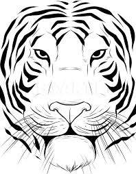 How To Draw A Tiger Face By Dawn Dragoart Com Face Painting Easy Tiger Face Drawing Face Painting Designs