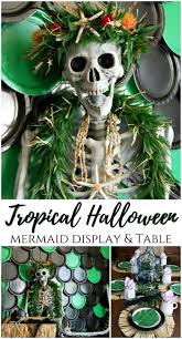 Tropical Halloween Mermaid Decor Ideas Mermaid Halloween Mermaid Skeleton Mermaid Decor