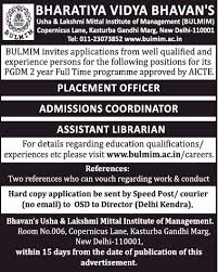 Service providers of educational services. Bvb College Placement Job Facultyplus