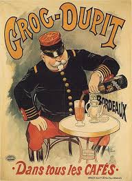 Grog Dupit Bordeaux Drink In All Cafes French Vintage Poster Repro Vintage Posters Vintage Advertising Posters Advertising Poster