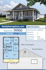 Ranch Style House Plan 99960 With 3 Bed 2 Bath Ranch Style House Plans Family House Plans Ranch Style Homes